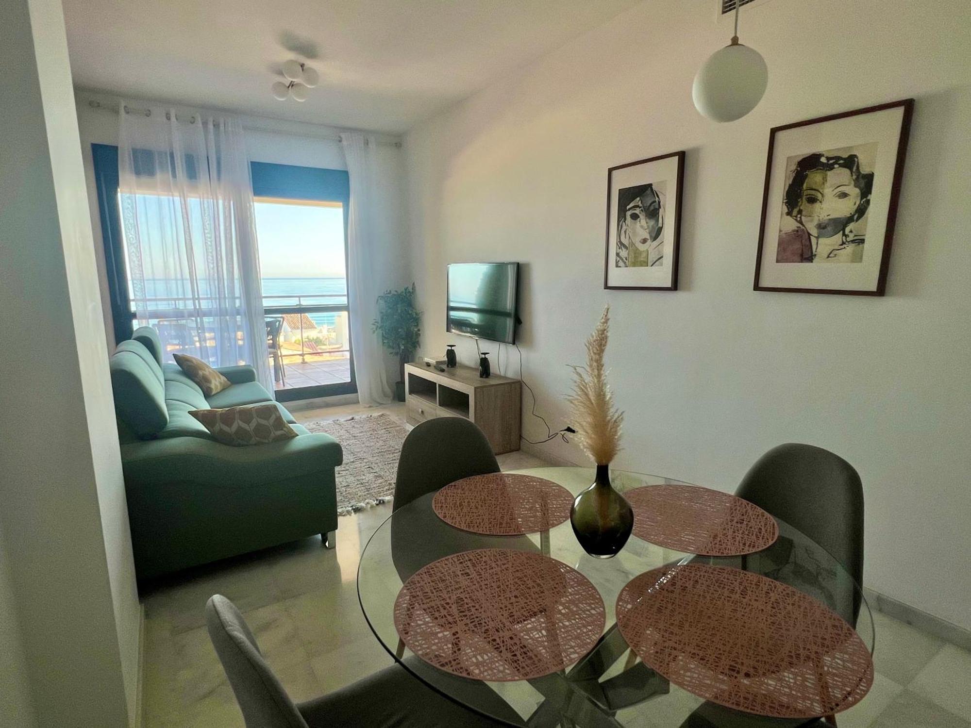 Breathtaking Sea View Apartment Estepona Bagian luar foto
